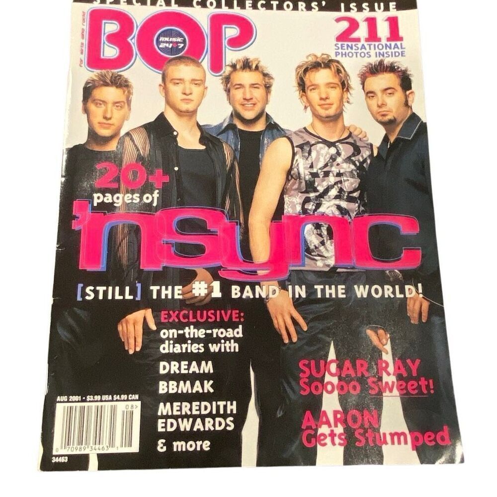 NSYNC BOP Magazine Aug 2001 Special Collector’s Issue BBMAK Dream Posters Y2K